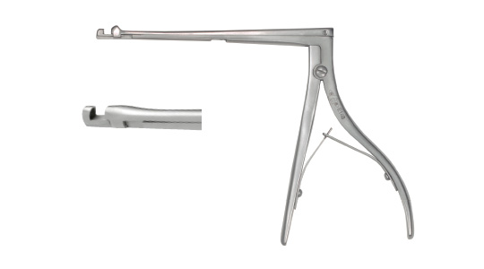 E146 maxillary sinus bone rongeur (45 degrees on the incision)